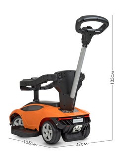 LAMBORGHINI Lamborghini Centenario Handle Pusher Rideon Car - Orange  - Image 4