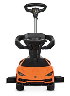 LAMBORGHINI Lamborghini Centenario Handle Pusher Rideon Car - Orange  - Image 5
