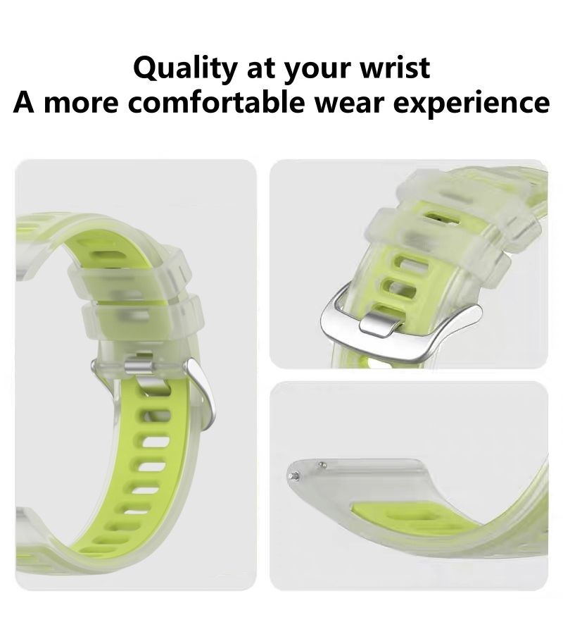 Blue Silicone Jelly Strap For Huawei Watch D2 Adjustable Dual Color Design Soft Comfortable Outdoor Sports Replacement Band Unisex Trendy Fashion Suitable For Various Occasions Ideal Festive Gifts - Image 3