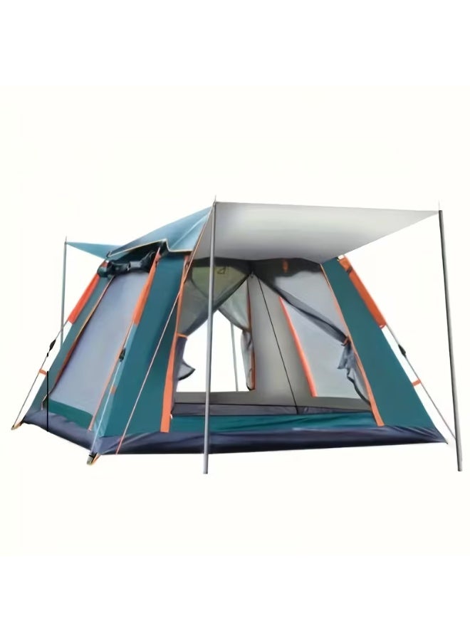 MOMENT Camping Tent For 2-4 Person, with Carry Bag and Moisture-proof pad Waterproof Windproof Ultraviolet-proof Cabin Tent for Camping Hiking Mountaineering,Instant Pop Up Beach/Dome/Outdoor/Family. - Image 1