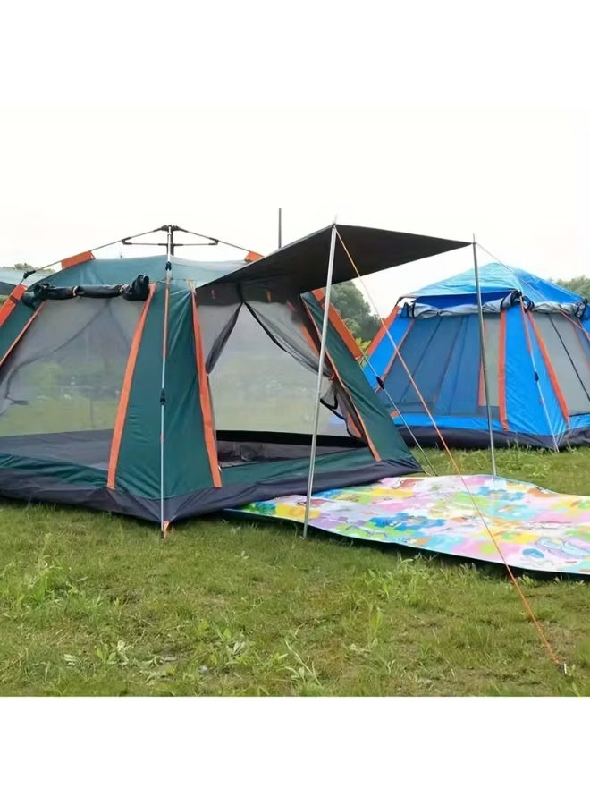 MOMENT Camping Tent For 2-4 Person, with Carry Bag and Moisture-proof pad Waterproof Windproof Ultraviolet-proof Cabin Tent for Camping Hiking Mountaineering,Instant Pop Up Beach/Dome/Outdoor/Family. - Image 2