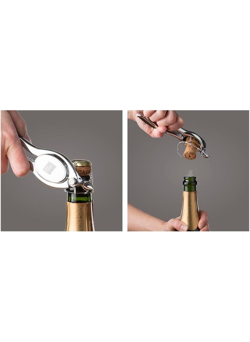 Vacu Vin - Champagne Bottle Opener with Silver Box - Image 1