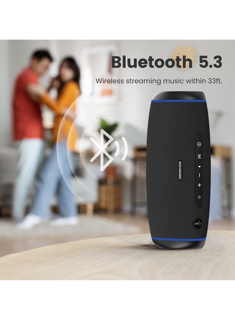 Sounarc R1 40W Portable Outdoor Speaker with Bluetooth 5.3, IPX6 Waterproof, Stereo Pairing & more - Image 2