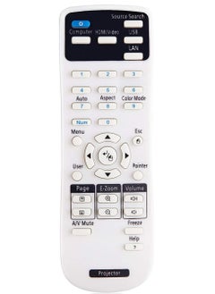 Universal Remote Control for Projector Compatible with All Epson Projector Home Cinema Power lite EB EX VS Bright Link EMP Series Projectors