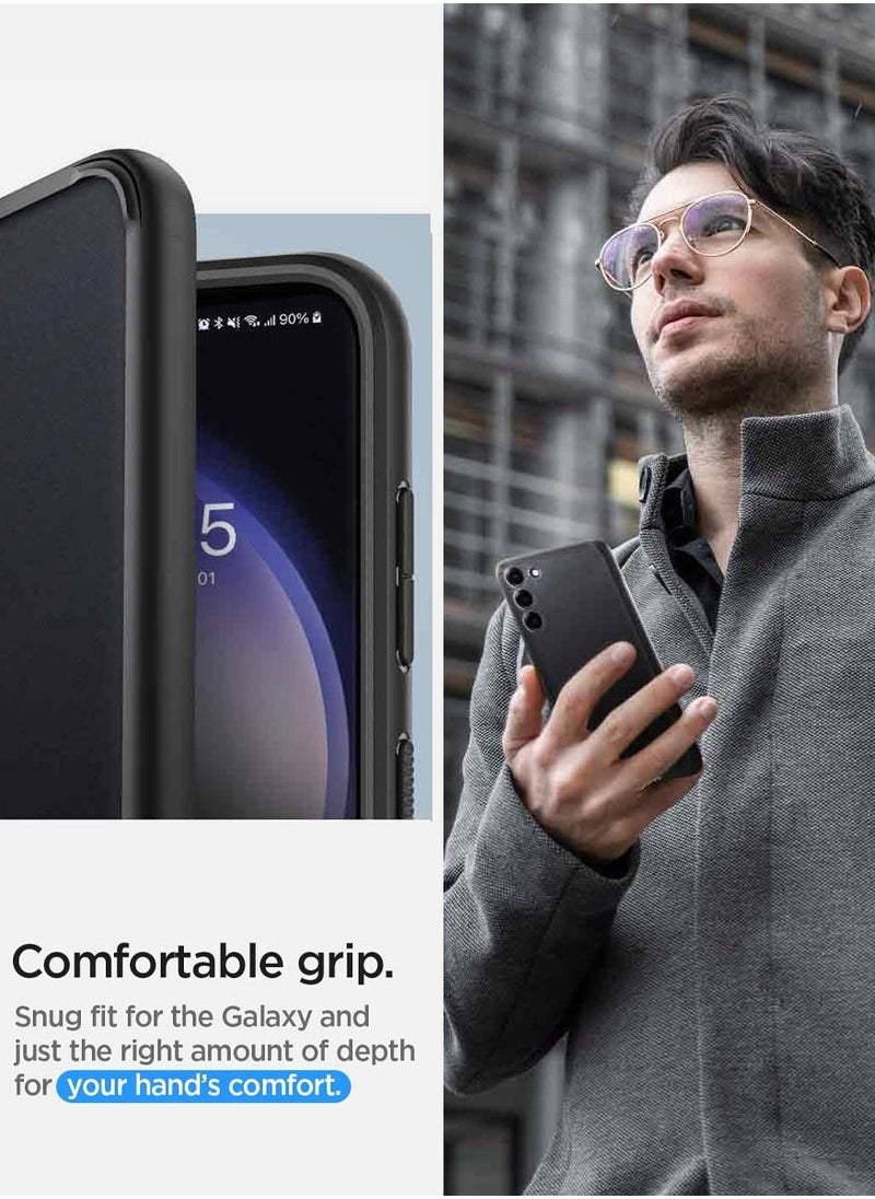 Spigen - غطاء حماية فائق الجودة لهاتف Samsung Galaxy S23 PLUS - أسود فاتح - Image 1