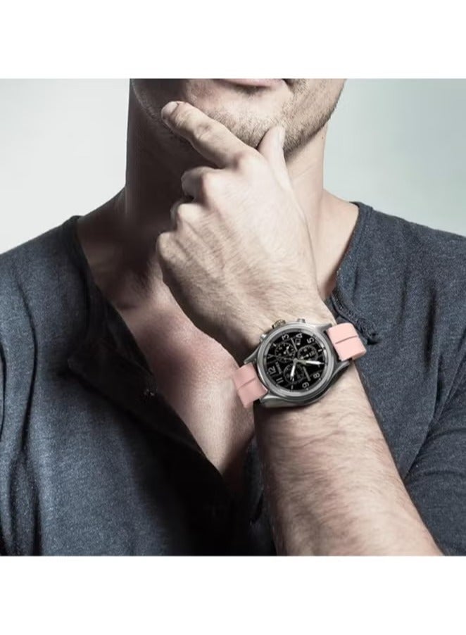 ميجوفاست سوار ساعة مغناطيسي 22 مم - سريع الفك - سوار ساعة رياضي ناعم من السيليكون لطيف على البشرة للرجال - Image 4