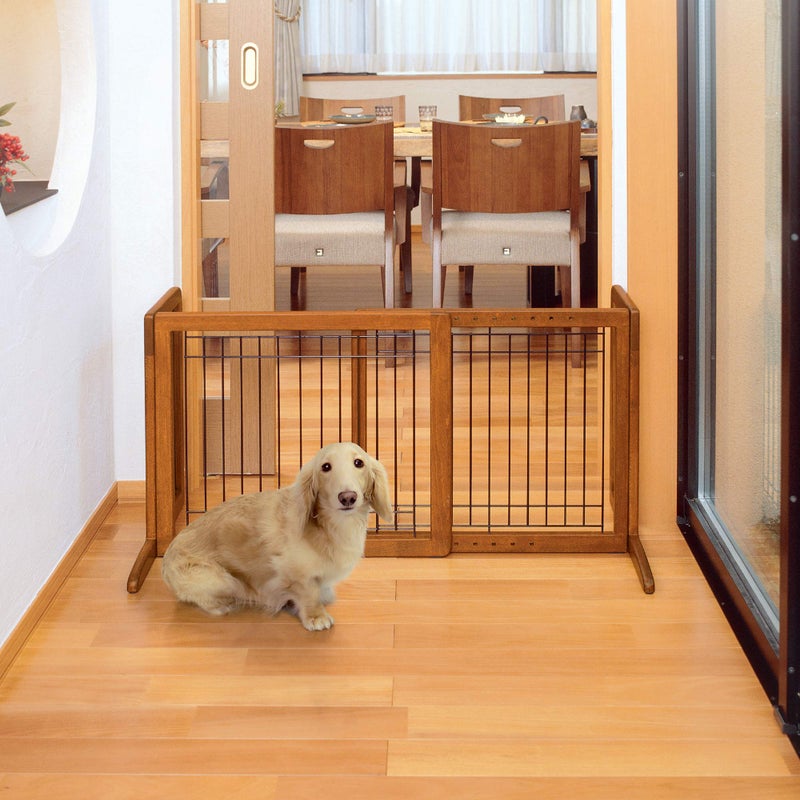 Richell 94135 Freestanding Pet Gate with Autumn Matte Finish, Small - Image 5