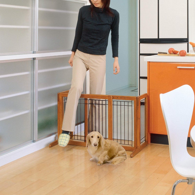 Richell 94135 Freestanding Pet Gate with Autumn Matte Finish, Small - Image 4