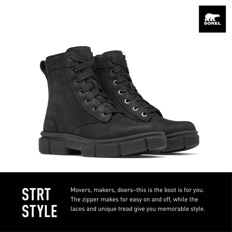 SOREL Women's Explorer STRT Lace Boot - Black, Black - 9 - Image 3
