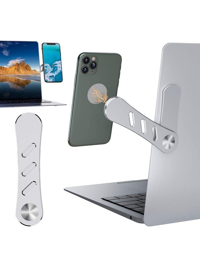 KASTWAVE Magnetic Phone Holder for Laptop Laptop Side Mount Clip Computer Monitor Expansion Bracket Adjustable Laptop Compatible with Most Laptop Extension Bracket - Image 1
