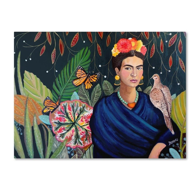 Frida by Sylvie Demers 18x24Inch Canvas Wall Art