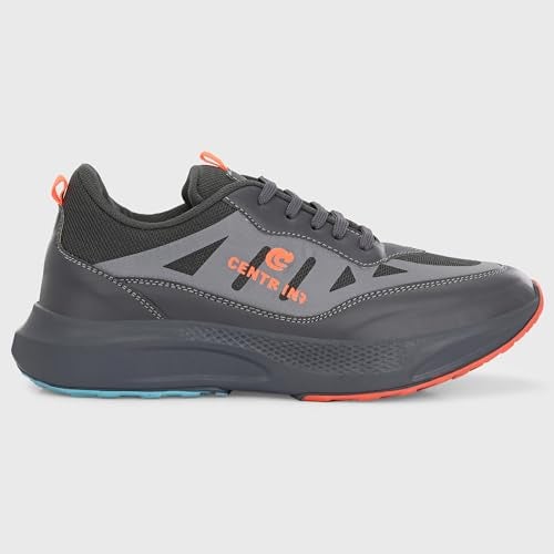 Centrino Casual Shoe for Men | Cushioned Insole | Stylish Shoe |Sporty Lace-Up Design| Sneakers for Boys & Men 6831-5, 9 UK, Grey - Image 5