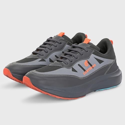 Centrino Casual Shoe for Men | Cushioned Insole | Stylish Shoe |Sporty Lace-Up Design| Sneakers for Boys & Men 6831-5, 9 UK, Grey - Image 3
