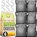 BASIC CONCEPTS Charcoal Odor Absorber for Strong Odor 6 Pack 100g each Bamboo Charcoal Air Purifying Bag Basement Musty Odor Eliminator Deodorizer Activated Charcoal Odor Absorber for Closet Shoe Car - Image 2