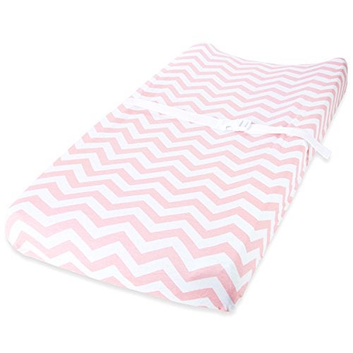 Cuddly Cubs Changing Pad Covers – 2 Pack – Snuggly Soft Plush Cotton Changing Table Covers for Girl – Fits Perfectly on Summer Infant and Other 16 x 32 Baby Changing Table Pads – Pink - Image 2