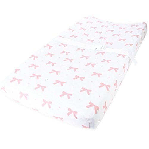 Cuddly Cubs Changing Pad Covers – 2 Pack – Snuggly Soft Plush Cotton Changing Table Covers for Girl – Fits Perfectly on Summer Infant and Other 16 x 32 Baby Changing Table Pads – Pink - Image 3