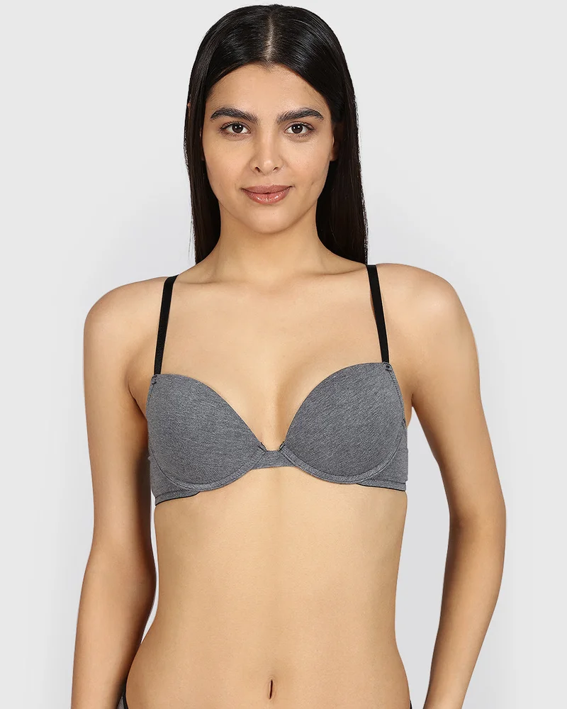 لا سينزا La Senza Remix Plunge Pushup Heather Bra