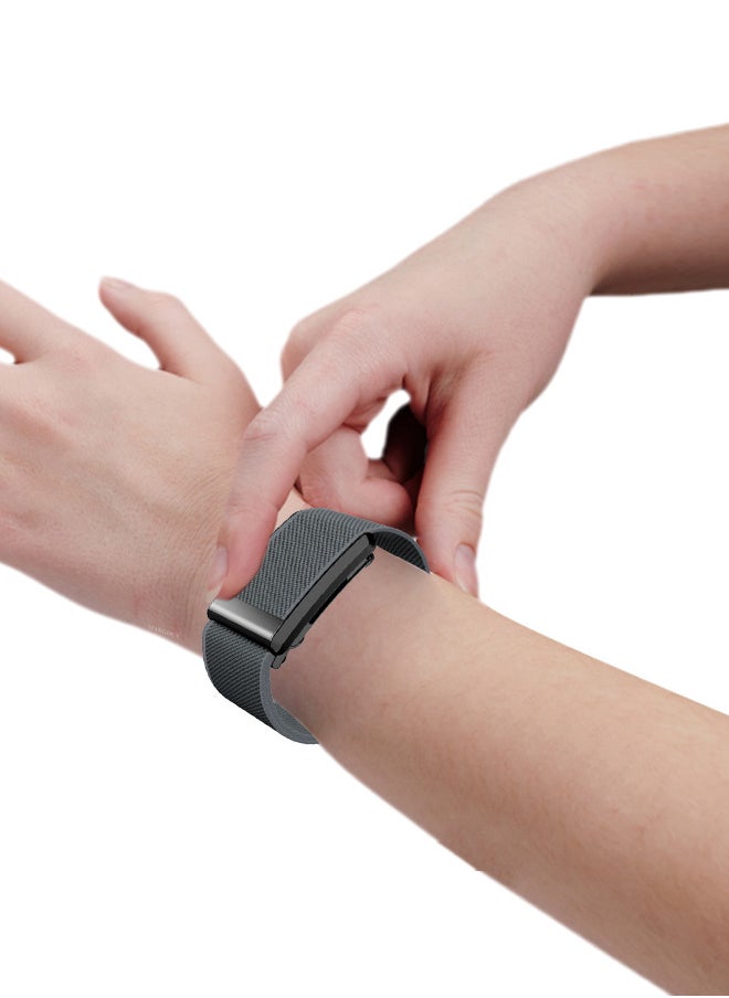 Nylon Sport Band for Whoop 4.0 Breathable Adjustable Wristband, Water Resistant Replacement Strap, Soft, Comfort, Durability, Easy to Use - Grey