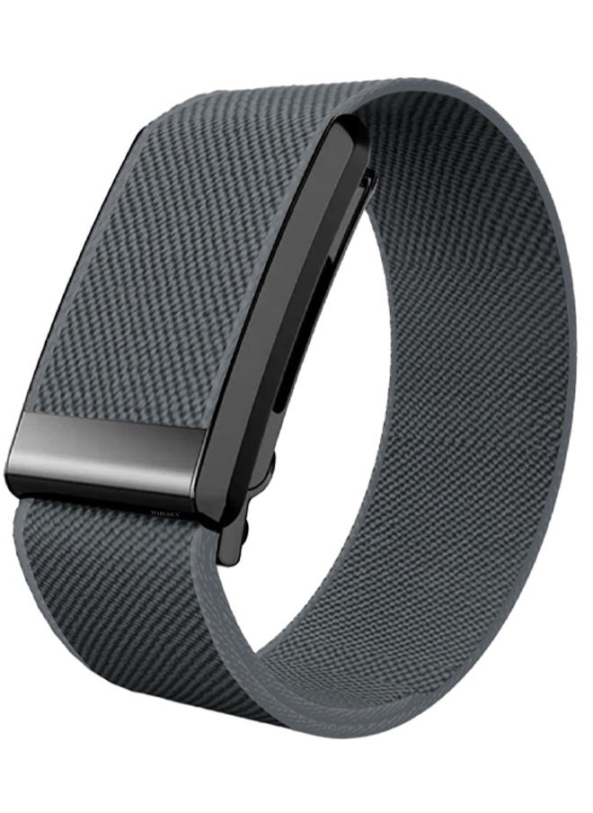 Nylon Sport Band for Whoop 4.0 Breathable Adjustable Wristband, Water Resistant Replacement Strap, Soft, Comfort, Durability, Easy to Use - Grey