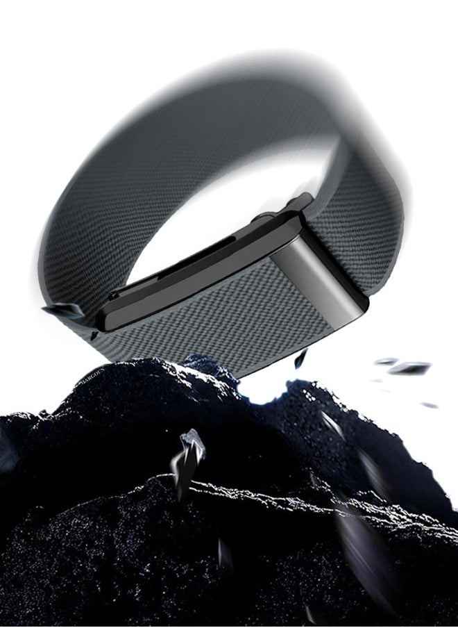 Nylon Sport Band for Whoop 4.0 Breathable Adjustable Wristband, Water Resistant Replacement Strap, Soft, Comfort, Durability, Easy to Use - Grey