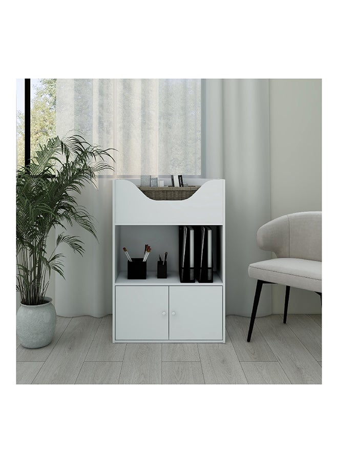 Home Box Vanilla Cody 2-Door Kids Cabinet Bookcase 62 x 90 x 30 cm  - Image 1