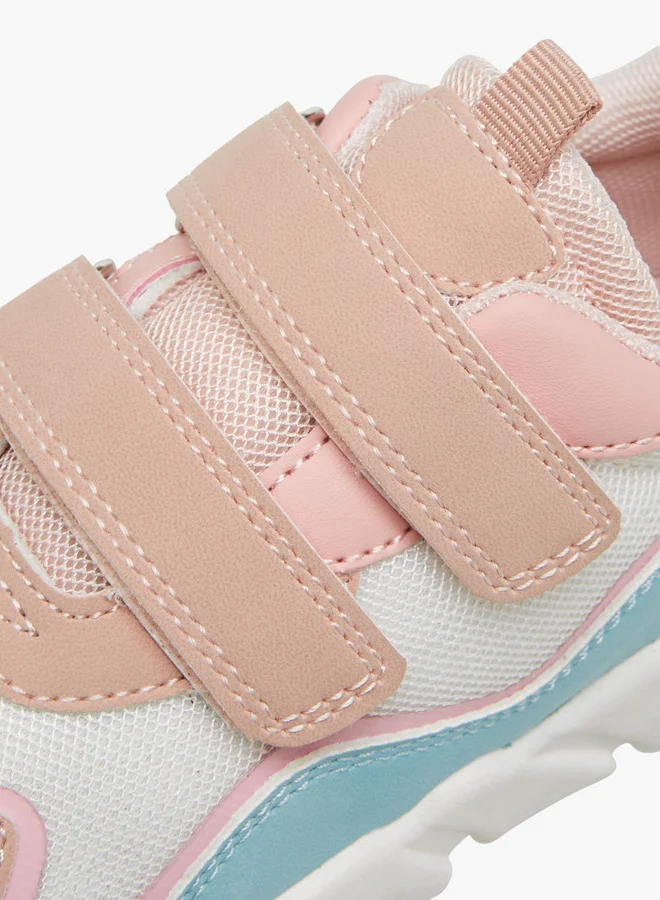 JUNIORS Colourblock Sneakers with Hook and Loop Closure