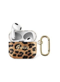 Guess case for Airpods 3 - gold Leopard