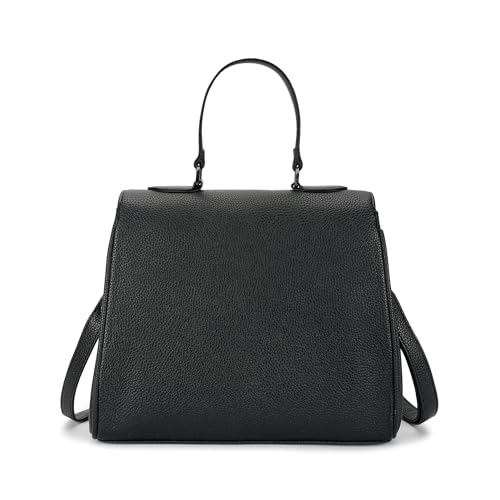 Fastrack Pebbled Satchel for Women, Trendy Faux Leather Satchel with Detachable Sling and Top Handle, Magnetic Flap and Zip Closure for Secure Storage, Versatile Crossbody and Shoulder Bag for Girls - Image 5