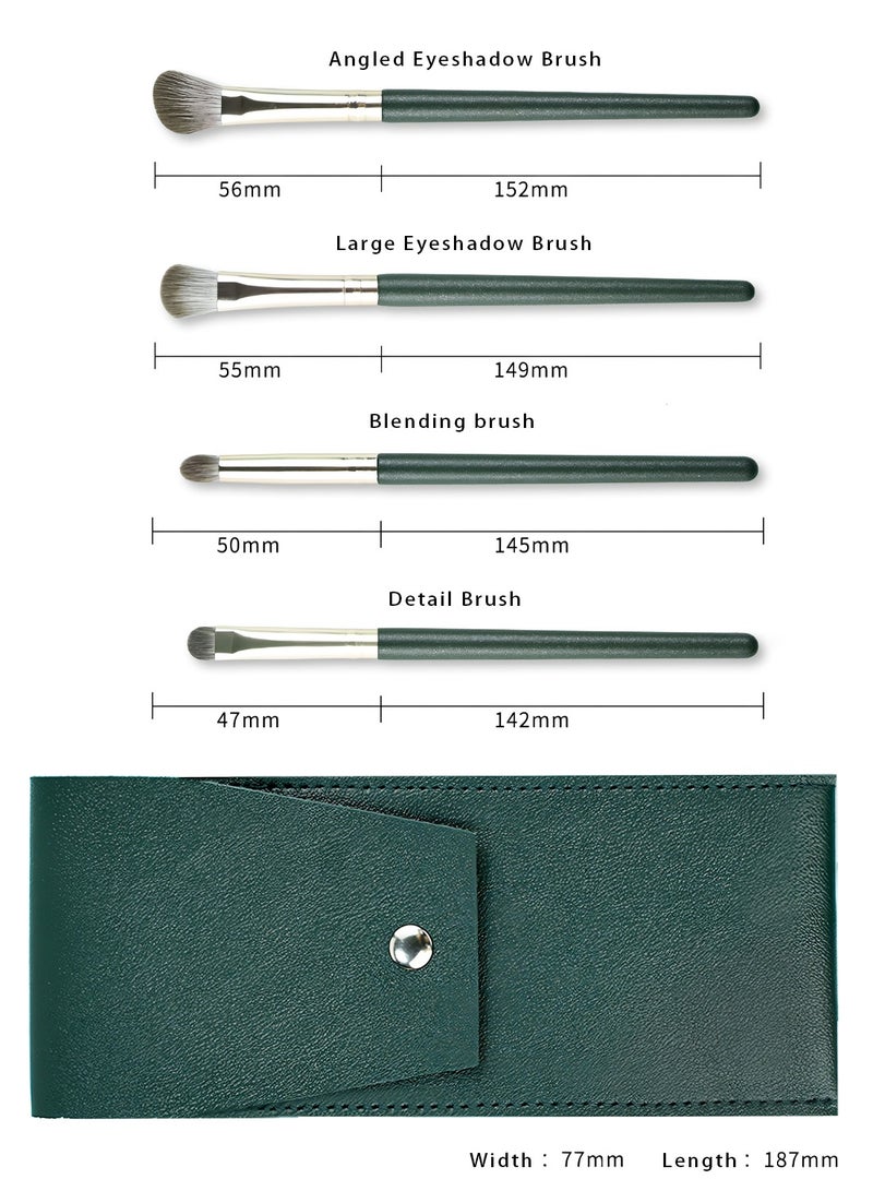 اوكيل مجموعة فرش مكياج العيون المكونة من 4 قطع مع حقيبة سفر - Image 5