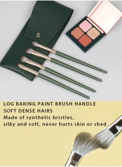 OCHEAL 4 Piece Eye Makeup Brush Set Eyeshadow Contour Brushwith Travel Pouch  - Image 2