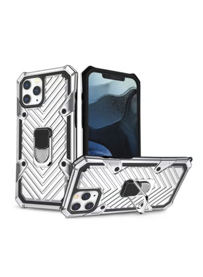 GULFLINK Phone Protect Case with Metal Rotating Ring Magnetic Kickstand For iPhone 13 Pro