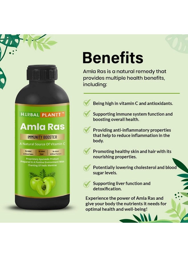 Herbal Planet Natural Herbal Amla Ras Helps In Immunity Health of Hair and Body Overall Health(Pack of 2)(Size:500ml) - Image 4