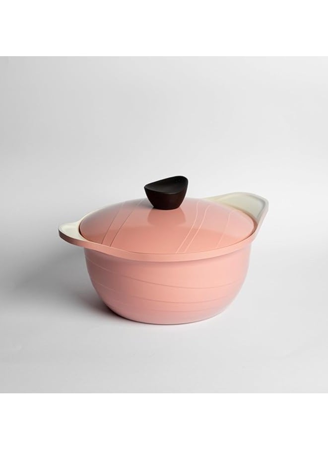 Master Gold Korean Ceramic Cooking Pot with Non-Stick Glass Lid with Lid | High Quality Cast Aluminum Cookware | Ceramic Pot | Cooking Tools  - Image 1