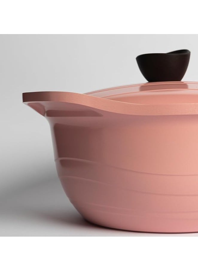 Master Gold Korean Ceramic Cooking Pot with Non-Stick Glass Lid with Lid | High Quality Cast Aluminum Cookware | Ceramic Pot | Cooking Tools  - Image 2