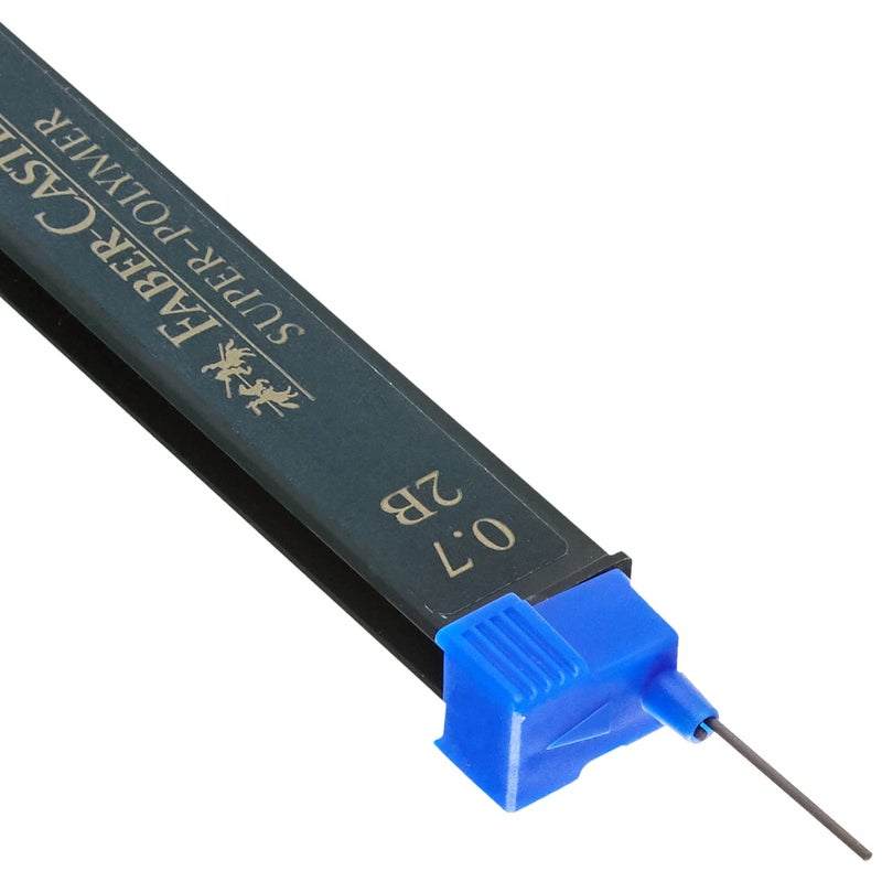 FABER-CASTELL فابر-كاستل رصاص سوبر-بوليمر رفيع متنوع، 0.7 مم أسود، 2B، للفن، الحرف، الرسم، التخطيط، المنزل، المدرسة، الجامعة، التلوين - Image 3