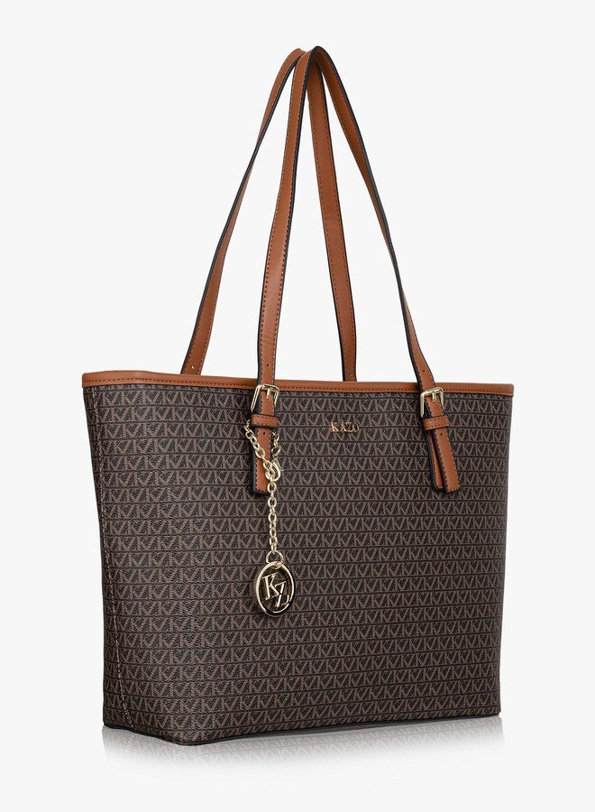 Kazo Logo Printed Signature Tote Bag For Women - Image 3
