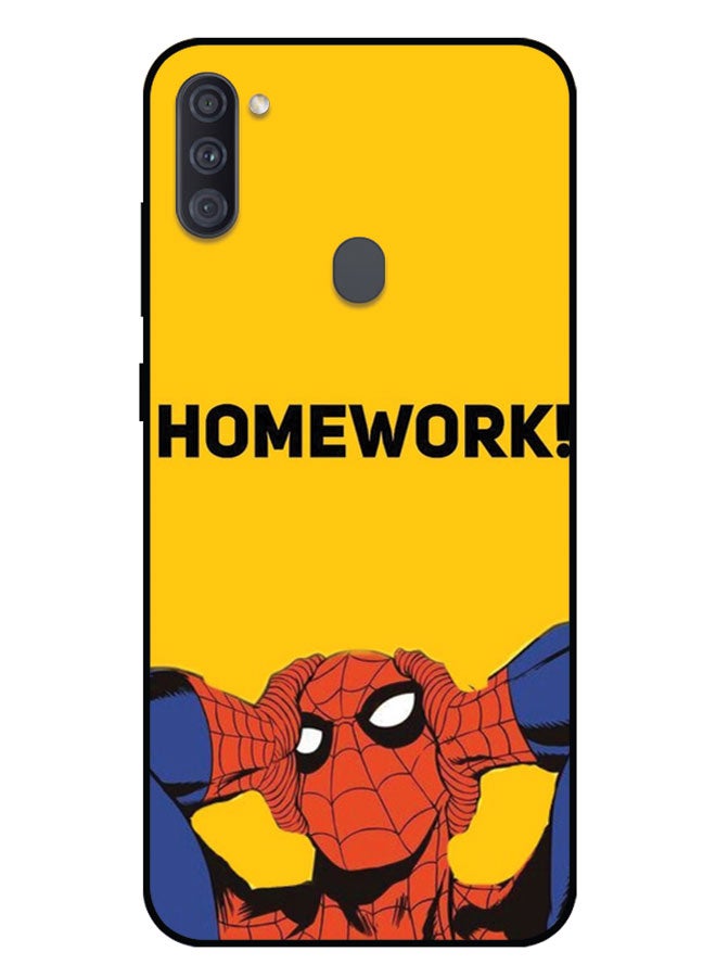 الصيد العين غطاء حماية مطبوع لهاتف سامسونج جالاكسي A11 - شعار هوندا - Image 1