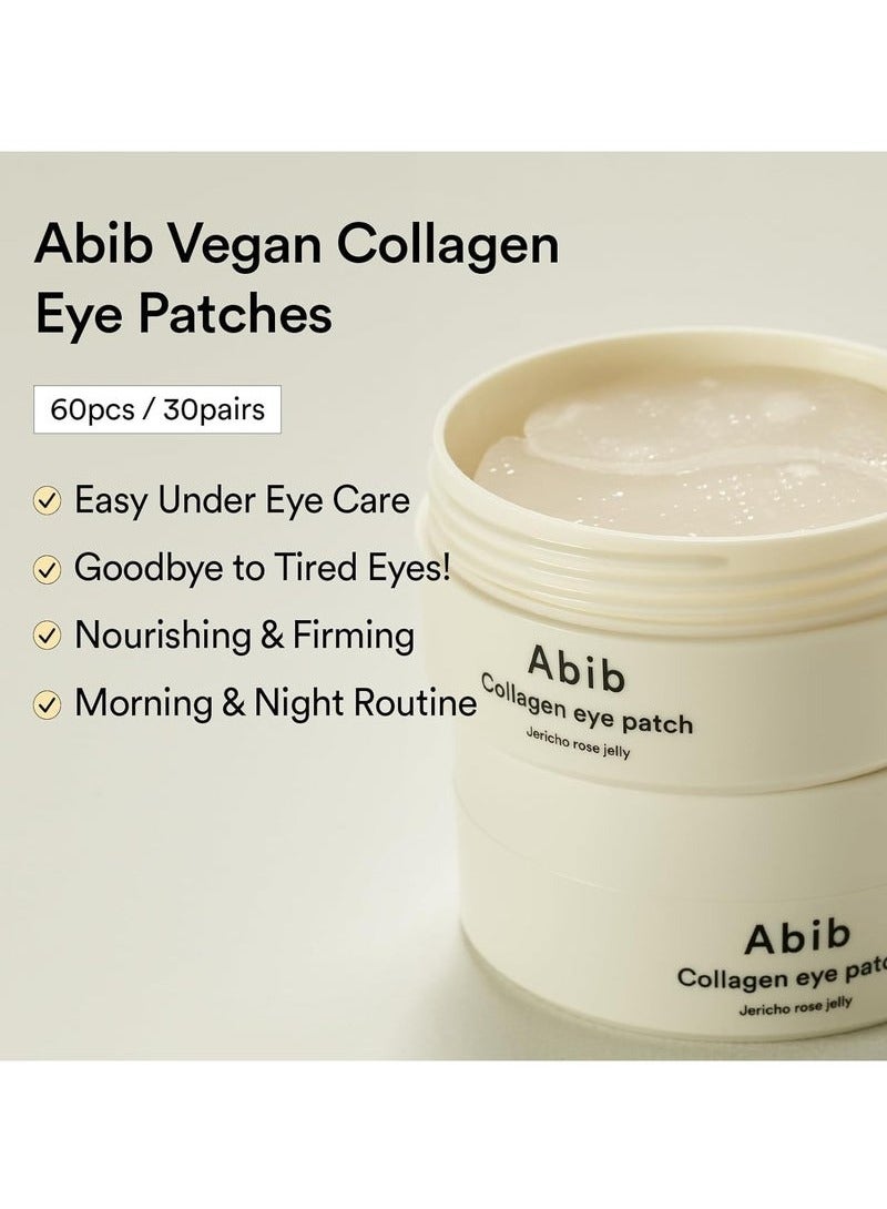 abib Collagen Eye Patch Jericho Rose Jelly 60 Patches, Korean Under Eye Patches for Puffy Eyes and Dark Circles, Anti-Wrinkle, Collagen, Caffeine, Niacinamide, Ceramide, Antioxidant, Skin Care - Image 3