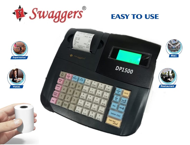 swaggers 2inch Billing(6000 Item Capacity) 40 Hot Key GST Ready Billing Machine for Restaurants,Food outlets, Ice Cream parlors and All Types of Retail outlets |1Year Warranty - Image 2
