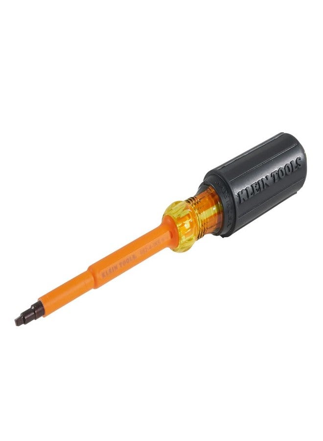 Klein Tools 662-4-INS Insulated Screwdriver, Made in USA, #2 Square-Recess Tip with 4-Inch Shank - Image 4