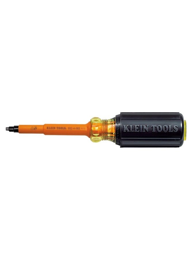Klein Tools 662-4-INS Insulated Screwdriver, Made in USA, #2 Square-Recess Tip with 4-Inch Shank - Image 2