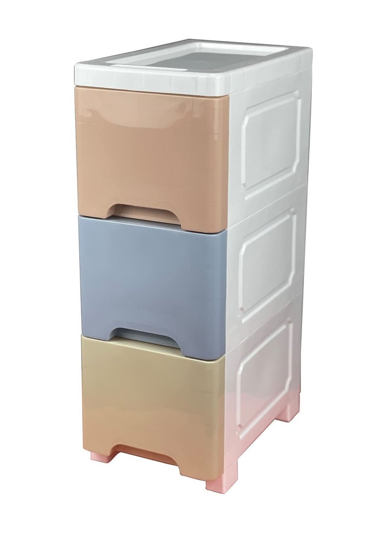 Cool Baby COOLBABY Plastic Cabinet 3 Drawers Storage Wide 20cm