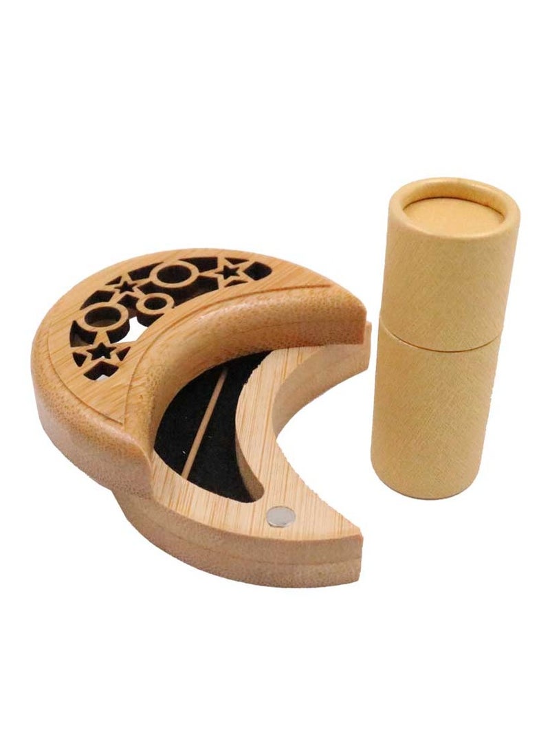 Bakhoor BoSidin - 12 sets Mini Incense Gift Set Moon Design Wooden Burner - Image 3