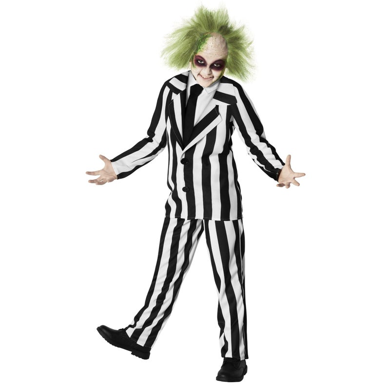 Morph Kids Black And White Striped Suit Costume Halloween Costume For Boys Halloween Costume Small