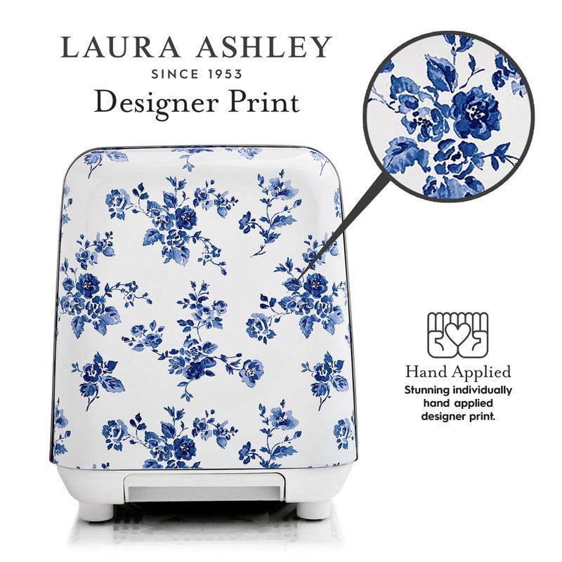 LAURA ASHLEY VQ Laura Ashley China Rose Stainless Steel 2 Slice Toaster | Multi-Functional Bagels & Bread Toaster 2 Slice with Adjustable Heating & Defrost Mode | Featuring 2 Wide Slots & Croissant Warming Rack - Image 4