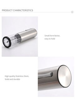 Beram Electric Wine Opener, Automatic Bottle Corkscrew, LED Light, Foil Cutter Base, Matte Surface, Button Control, Transparent Shell Head Design  - Image 4