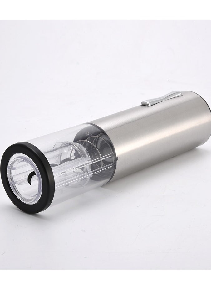 Beram - Electric Wine Opener, Automatic Bottle Corkscrew, LED Light, Foil Cutter Base, Matte Surface, Button Control, Transparent Shell Head Design - Image 1