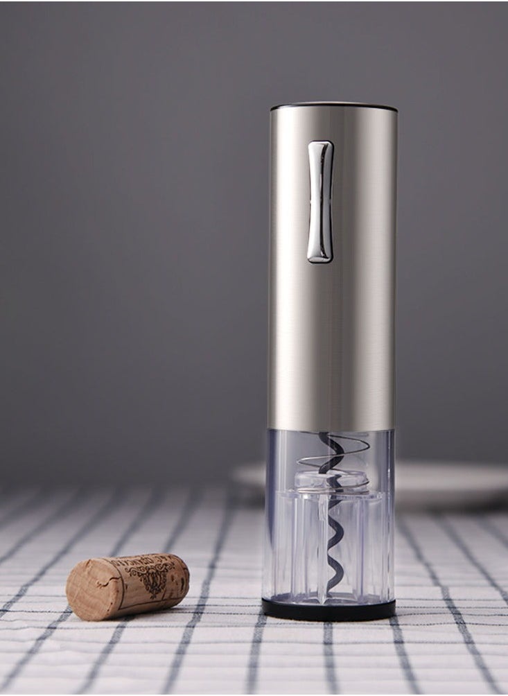 Beram - Electric Wine Opener, Automatic Bottle Corkscrew, LED Light, Foil Cutter Base, Matte Surface, Button Control, Transparent Shell Head Design - Image 1