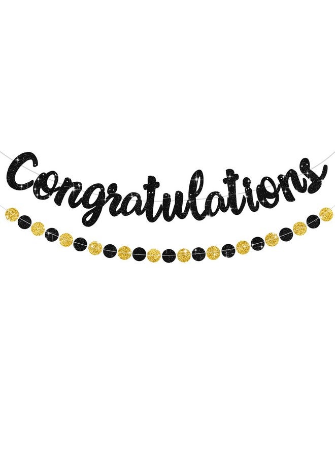 BEISHIDA لافتة تهنئة سوداء من بيشيدا (بدون DIY)، لافتات تخرج 2025، مستلزمات حفلات تهنئة تخرج دفعة 2025، زينة للتهنئة بالتخرج، الزفاف، حفلات التقاعد - Image 1