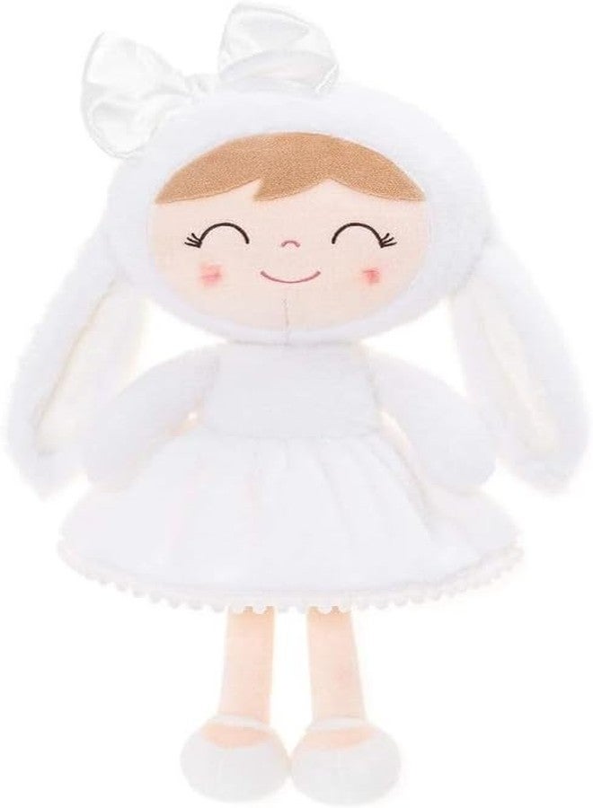 KIZDY Bunny Baby Doll Soft Toy for Girls/Kids Stuffed Animals Plush Toys Custom Plush Design Lovable Huggable Birthday Gift for Babies, Girls Home Decor (Size 40 cm) (White) - Image 1